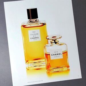 Chanel Art Poster Vintage Perfume Bottle Abstract Print